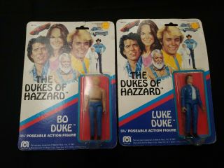 Vintage 1981 Mego The Dukes Of Hazzard Luke Bo Duke Action Figure Bonus Cooter