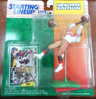 Starting Lineup 1994 Nfl Jerry Rice Figurine And Card
