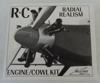 Vtg.  Williams Bros.  R.  C Radial Realism Engine Cowl Kit