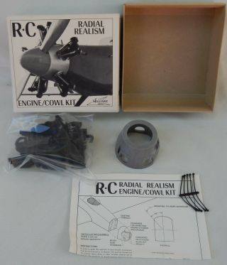 Vtg.  Williams Bros.  R.  C Radial Realism Engine Cowl Kit 3
