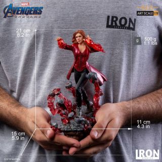 1/10 Iron Studios Scarlet Witch Statue Avengersendgame Female Set Marcas19219 - 10
