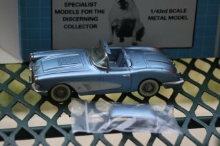 1/43 Minimarque 43 - 1958 Corvette 22 / 25 Met Blue W / Hdtp