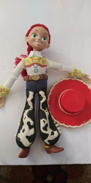 Disney Store Toy Story Pull String Talking Jessie Doll With Hat - Does Not Work