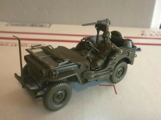 Built 1/35 Tamiya Jeep With Crew & Accessories