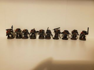 Warhammer 40k Space Marines Space Wolves Tactical Squad Grey Hunters X10 Painted