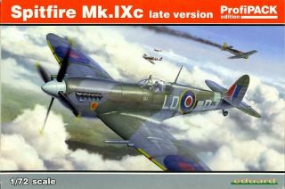 1/72 Eduard Models Supermarine Spitfire Mk.  Ixc Late Version Profipack Kit