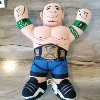 Wwe John Cena 16 " Brawlin Buddies Plush Wrestling Toy Doll 2012 Batteries