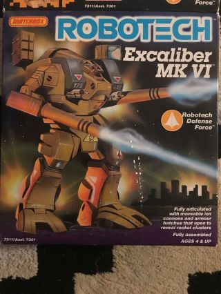 Matchbox Exo - Squad Robotech Destroid Excaliber Action Figure (1985