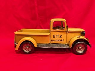 Metal Truck 1935 Ritz Hardware Yellow