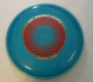 Htf Vintage 1984 Wham - O Frisbee Flying Disc Omni Hdr Blue Red & Gold