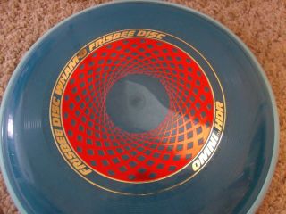 HTF Vintage 1984 Wham - O Frisbee Flying Disc Omni HDR Blue Red & Gold 2