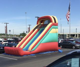 20 Ft Slide Commercial With Pool Attachment For When Wet