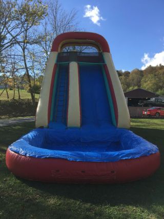20 Ft Slide Commercial With Pool Attachment For When Wet 2