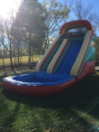 20 Ft Slide Commercial With Pool Attachment For When Wet 3