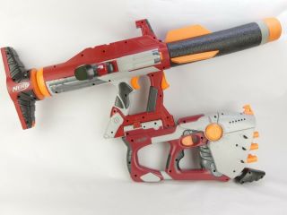 Rare Nerf N Strike Titan As - V.  1 With Missile,  Hornet As - 6,  Scout Ix - 3.