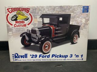 Revell 1/25 ‘29 Ford Pickup 3 In 1 Model Kit 85 - 2085 (inside)