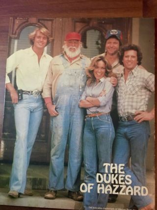 The Dukes Of Hazzard Vintage 1981 2 Pocket Folder