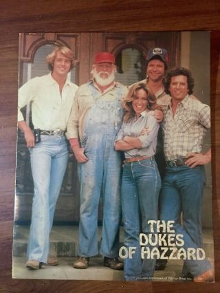 The Dukes of Hazzard Vintage 1981 2 Pocket Folder 2