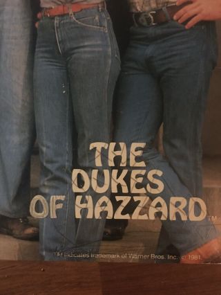 The Dukes of Hazzard Vintage 1981 2 Pocket Folder 3