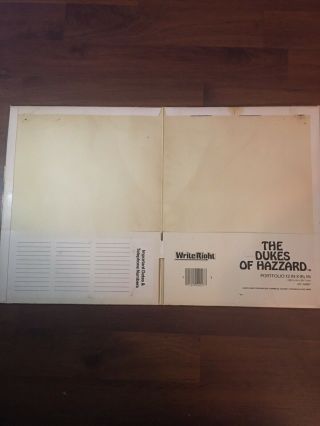 The Dukes of Hazzard Vintage 1981 2 Pocket Folder 4