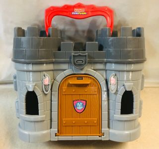 2009 Fisher Price Little People Play ‘n Go Gray Grey Castle Castle Only