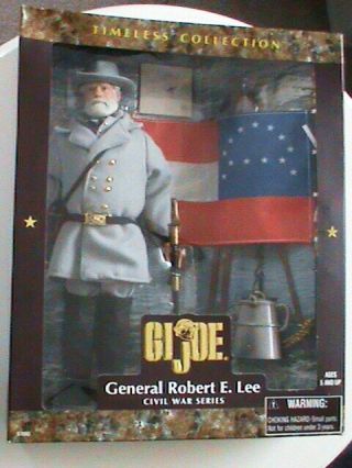 Gi Joe Confederate Civil War General Robert E Lee 12 Inch Action Figure Nib