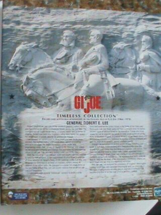 GI Joe Confederate Civil War General Robert E Lee 12 Inch Action Figure NIB 3
