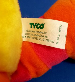 Sesame Street TICKLE ME BIG BIRD Plush Talking Vibrating Tyco VINTAGE 1996 5