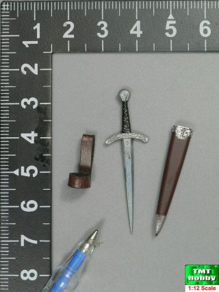 1:12 Scale Coomodel Pe001 Pocket Teutonic Knight - Metal Dagger