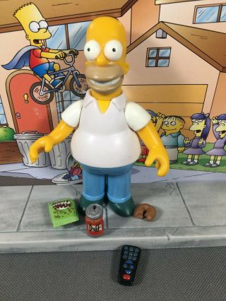 Playmates The Simpsons World Of Springfield Wos Series 1 Homer Simpson Figure