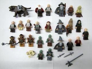 12 Lego Lord Of The Rings Hobbit W/ Wharg Gandalf Orcs Smeagol Gollum,