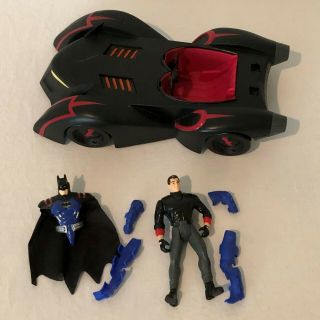 Batman Batmobile Vehicle Brave And The Bold And Transforming Bruce Wayne Figure