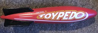 The Swimways Toypedo 10 " Red And Black Pool Toy