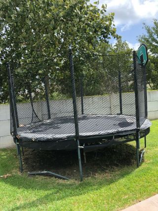 14 Foot Alley Oop Double Bounce Trampoline - - Local Only