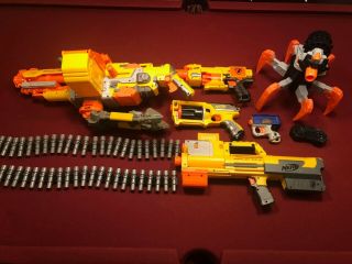 Nerf Bundle - 6 Items And Attachments Vulcan,  Deploy,  Terra Drone,