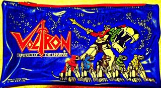 Vintage Voltron Defender Of The Universe Pencil Pouch 1984 By Bandai