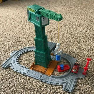 Thomas Cranky The Crane Take Along N Play With Salty,  Boat And Barrels