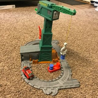 Thomas Cranky The Crane Take Along N Play with Salty,  boat and barrels 5