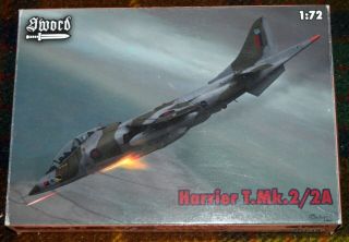 Sword 1/72 Hawker Siddeley Harrier T.  Mk.  2/tav - 8a Raf/usmc Vtol Fighter