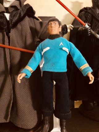 Mego 8” Star Trek Mr.  Spock 1974 With Stand