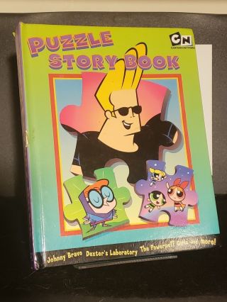 Cartoon Network Puzzle Story Book Dexter Powerpuff Cow & Chicken Johnny Bravo
