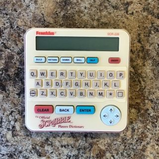 Franklin Official Scrabble Players Electronic Dictionary Handheld Great 
