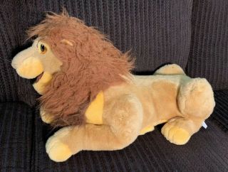 Vintage Disney Lion King Simba Mufasa Large Plush Puppet 22 " (33” With Tail)