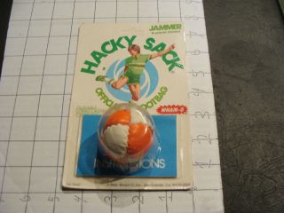 Vintage Moc Hacky Sack: Hacky Sack Unpunched 8 Panel Taiwan Whamo Orange