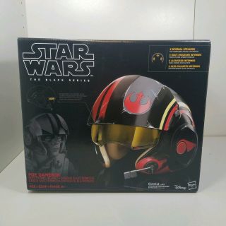Star Wars The Black Series Poe Dameron Electronic X - Wing Pilot Helmet