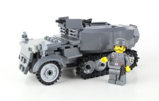 Deluxe German Half Track Sd.  Kfz 250 Ww2 Complete Custom Set Made W/ Real Lego®