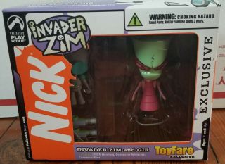 Toyfare Exclusive Palisades Invader Zim And Gir 2 Pack Misb