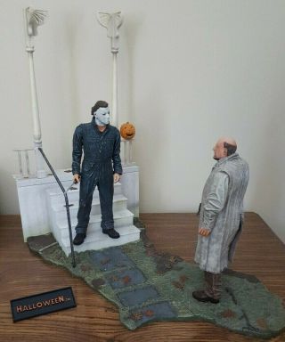 Halloween Neca Diorama Set–michael Myers,  Dr.  Loomis–the Night He Came Home–2004