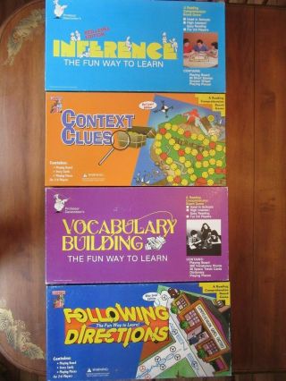 4 Learning Well Reading Comprehension Board Games Vocabulary Building Homeschool