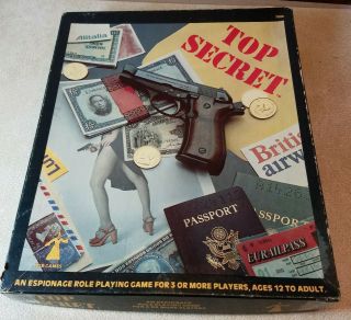 Vintage Top Secret Espionage Role Playing Game Tsr 7006 Rpg The Game Wizards
